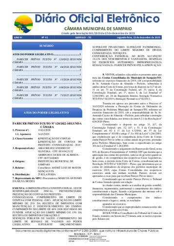 Diário Oficial - Edição 043